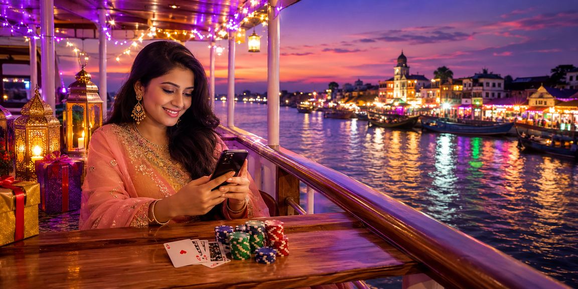 পোকার টেবিলে মজায় ফিশিং গেম খেলা হচ্ছে